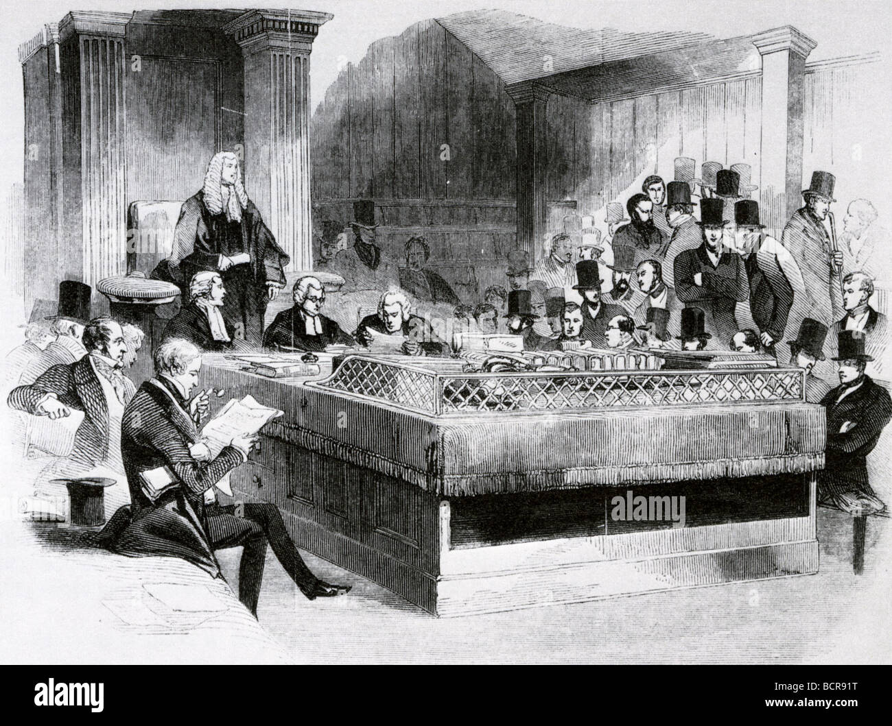 PARLIAMENT REPEALING THE CORN LAWS in 1846 Stock Photo Alamy
