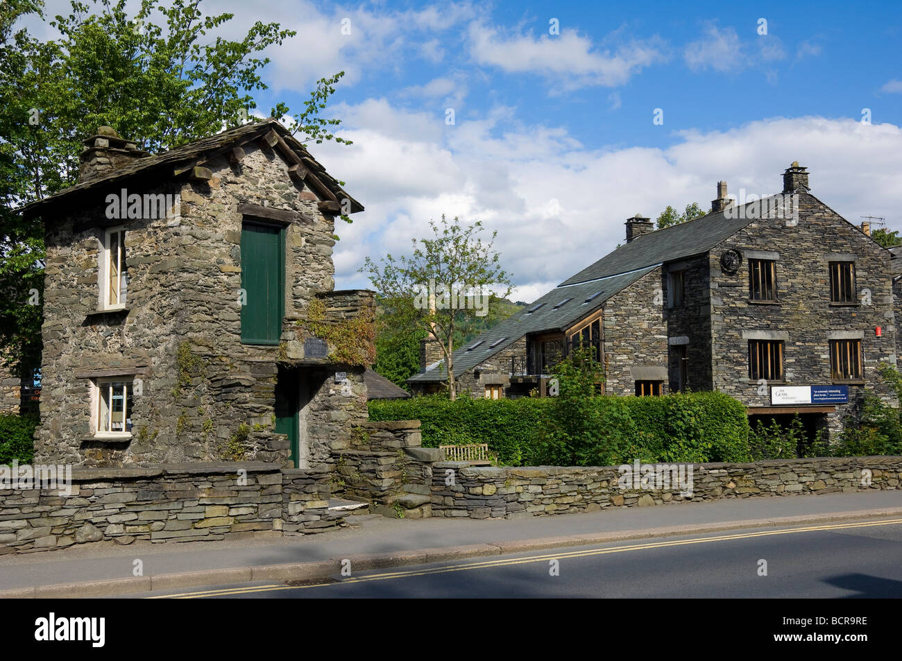 Bridge House in summer Ambleside Lake District National Park Cumbria