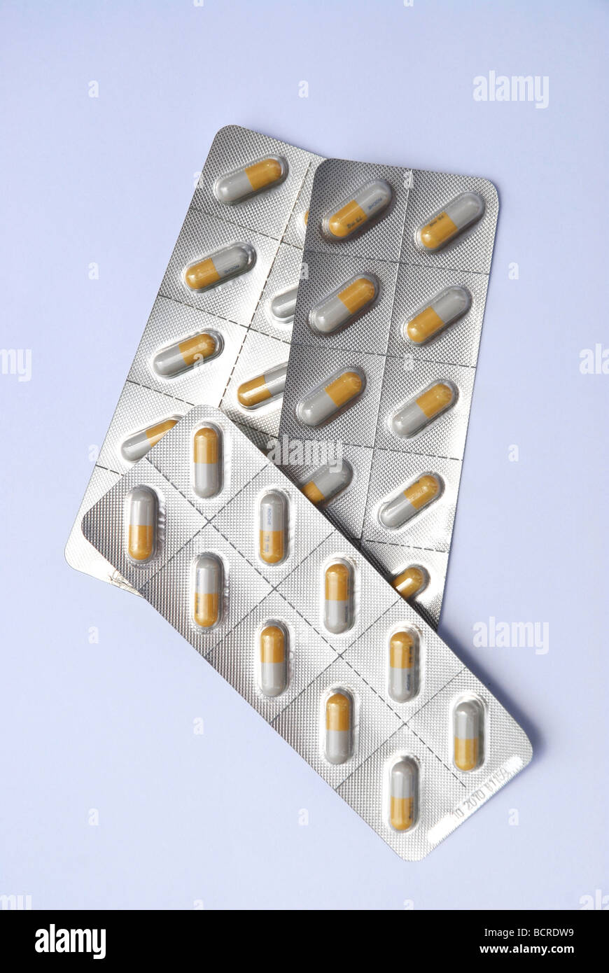 genuineTamiflu 75mg, an anti-viral drug used in the treatment and prophylaxisof Influenzavirus A and Influenzavirus B infection Stock Photo