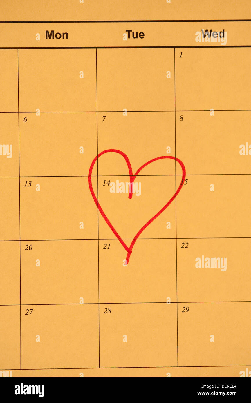 Household calendar with important date to remember Stock Photo Alamy