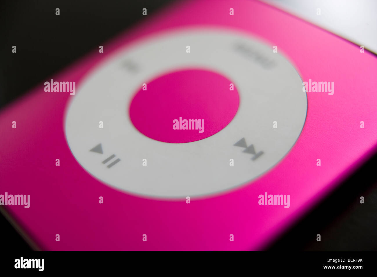 pink Ipod controls nano Stock Photo