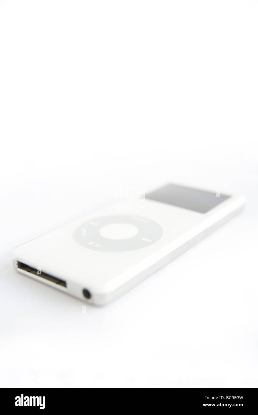 white ipod nano Stock Photo