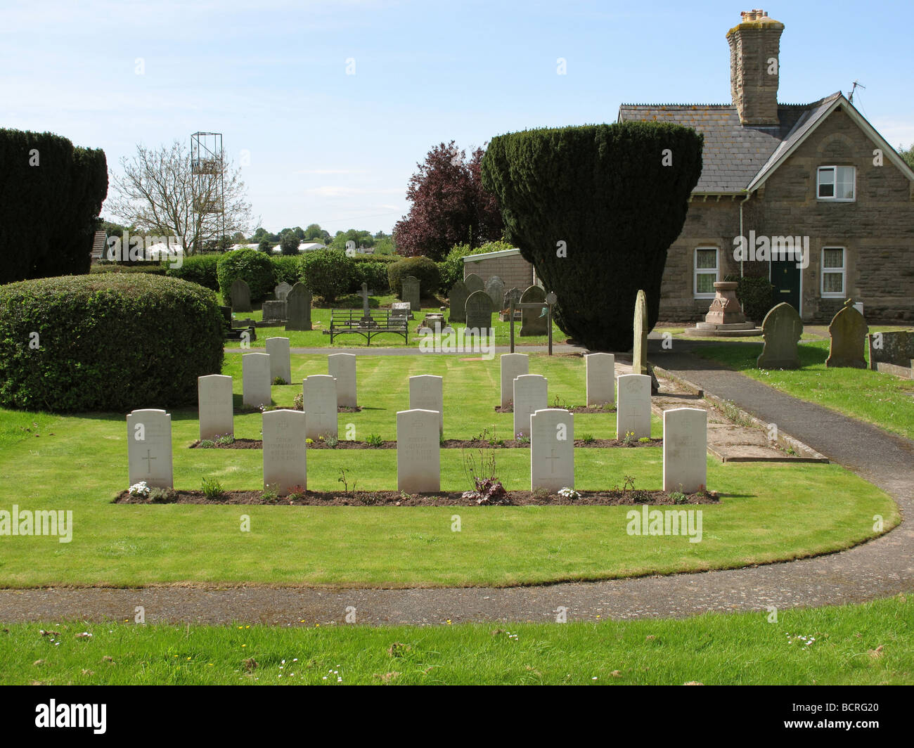 Historic cemetery pathway gravestones hi-res stock photography and ...
