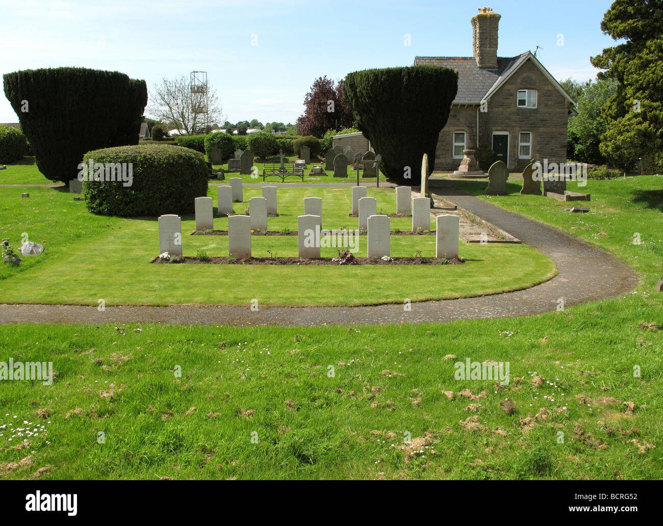Historic cemetery pathway gravestones hi-res stock photography and ...