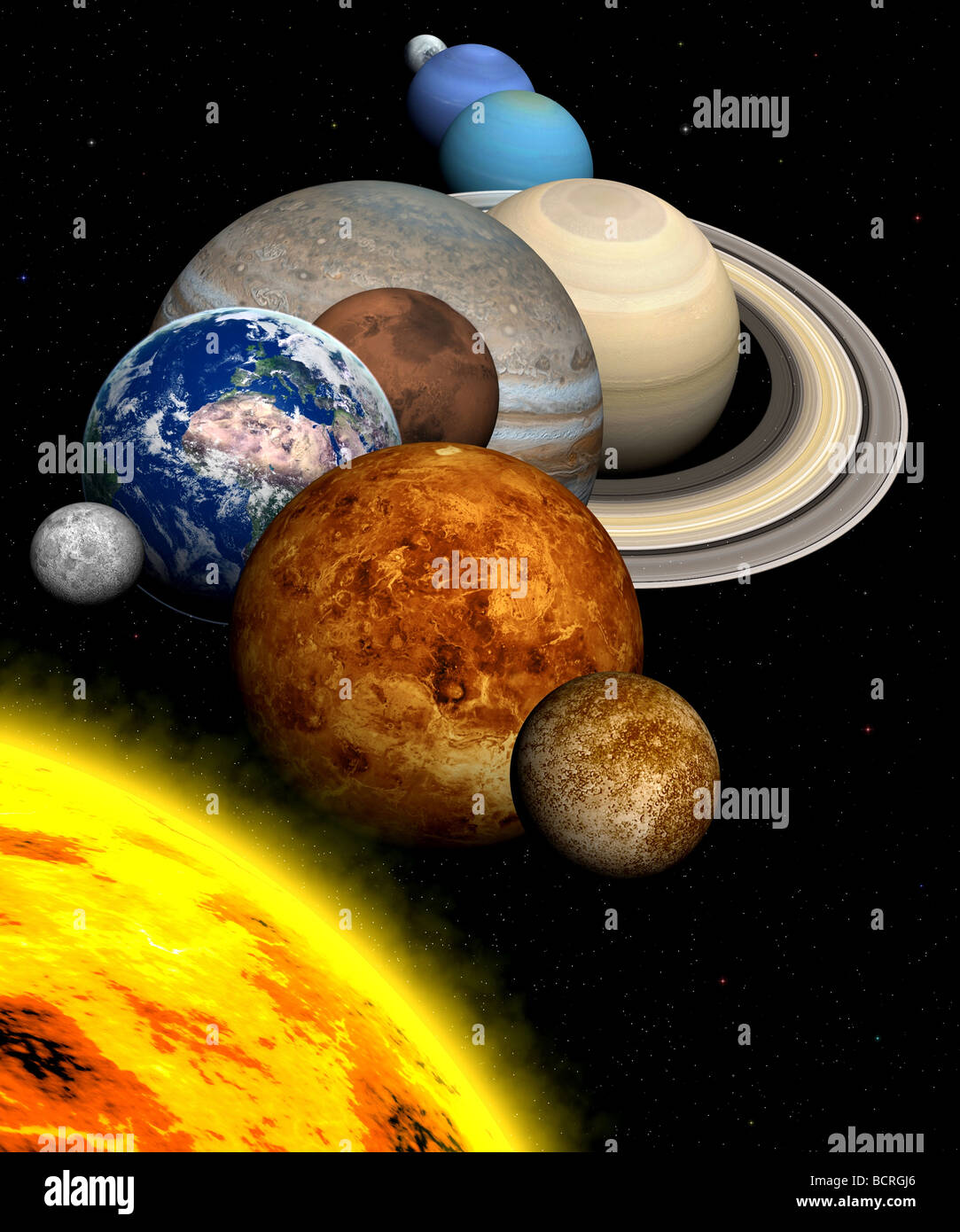 the-planets-in-the-solar-system-stock-photo-alamy