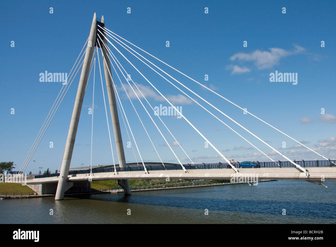 Marine Way Bridge, Southport, Merseyside, England Stock Photo - Alamy