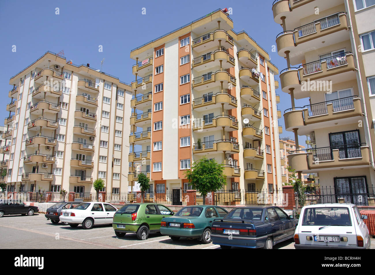 Modern apartment blocks, Aydin, Aydin Province, Turkey Stock Photo