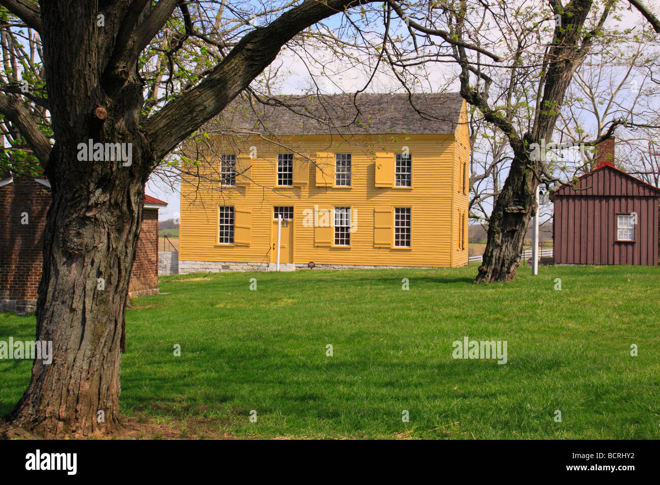 West Family wash house at Shaker Village of Pleasant Hill Harrodsburg Kentucky Stock Photo Alamy