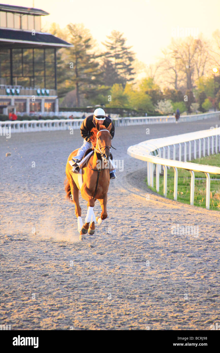 Exercise riders at racetrack hi-res stock photography and images - Alamy