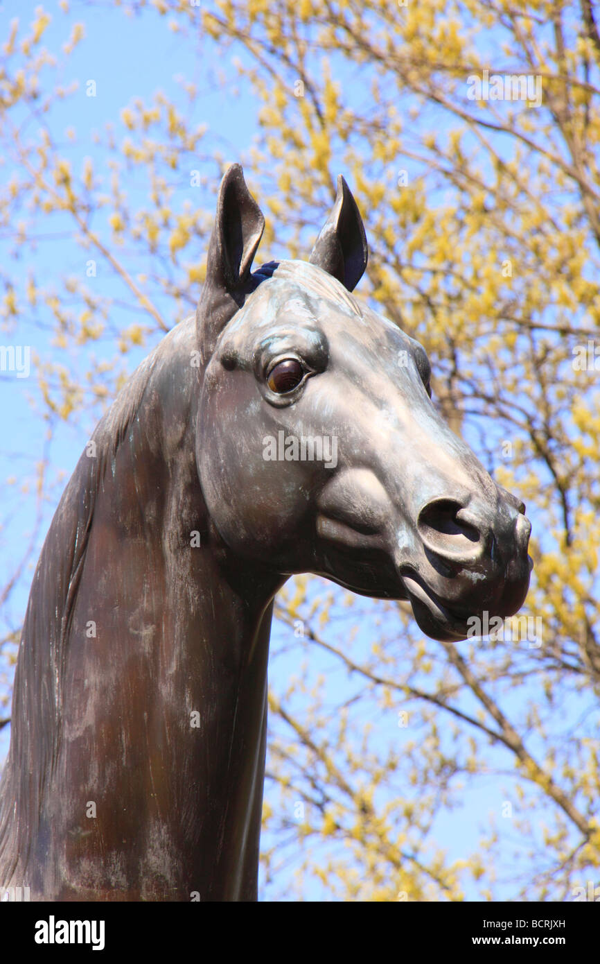 Man O War Memorial Kentucky Horse Park Lexington Kentucky Stock Photo