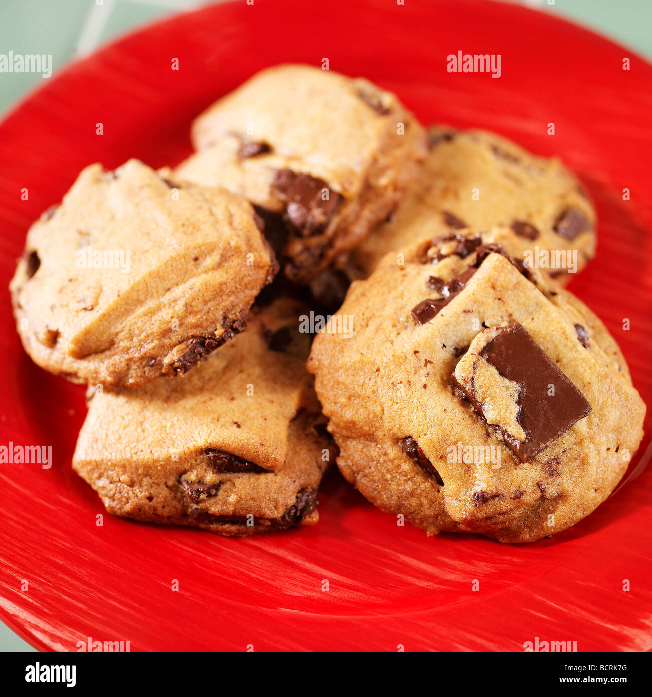 Chocolate chip cookies Stock Photo Alamy