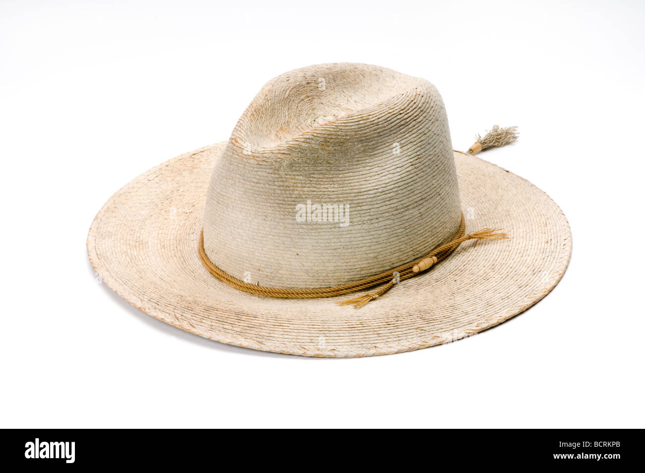 woven garden hat Stock Photo