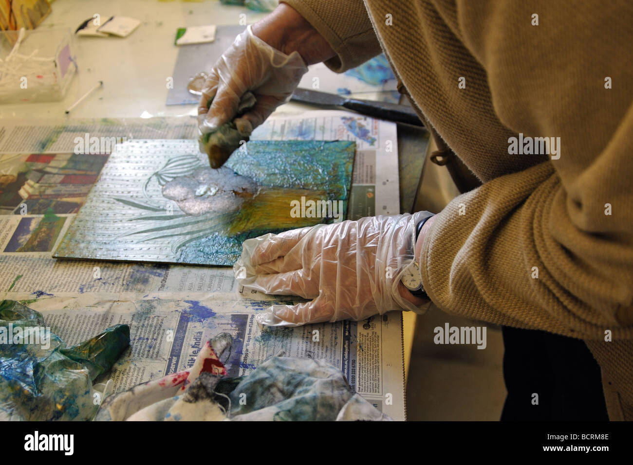 A Printmaking Stock Photo Alamy