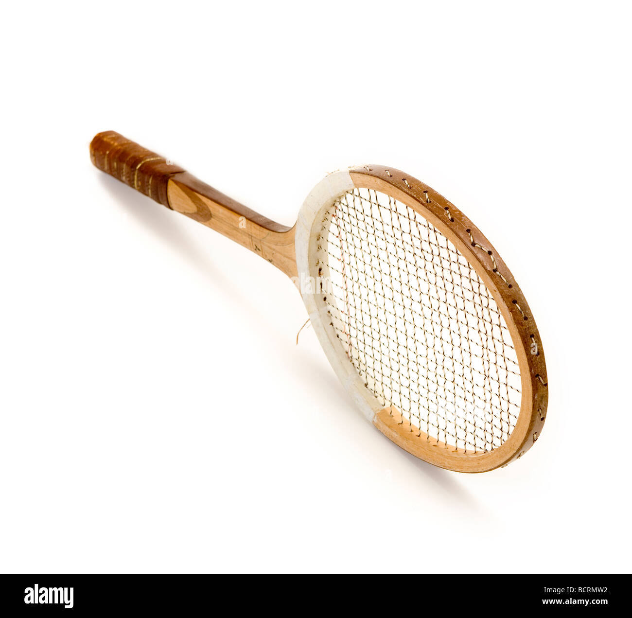 vintage tennis racquet Stock Photo