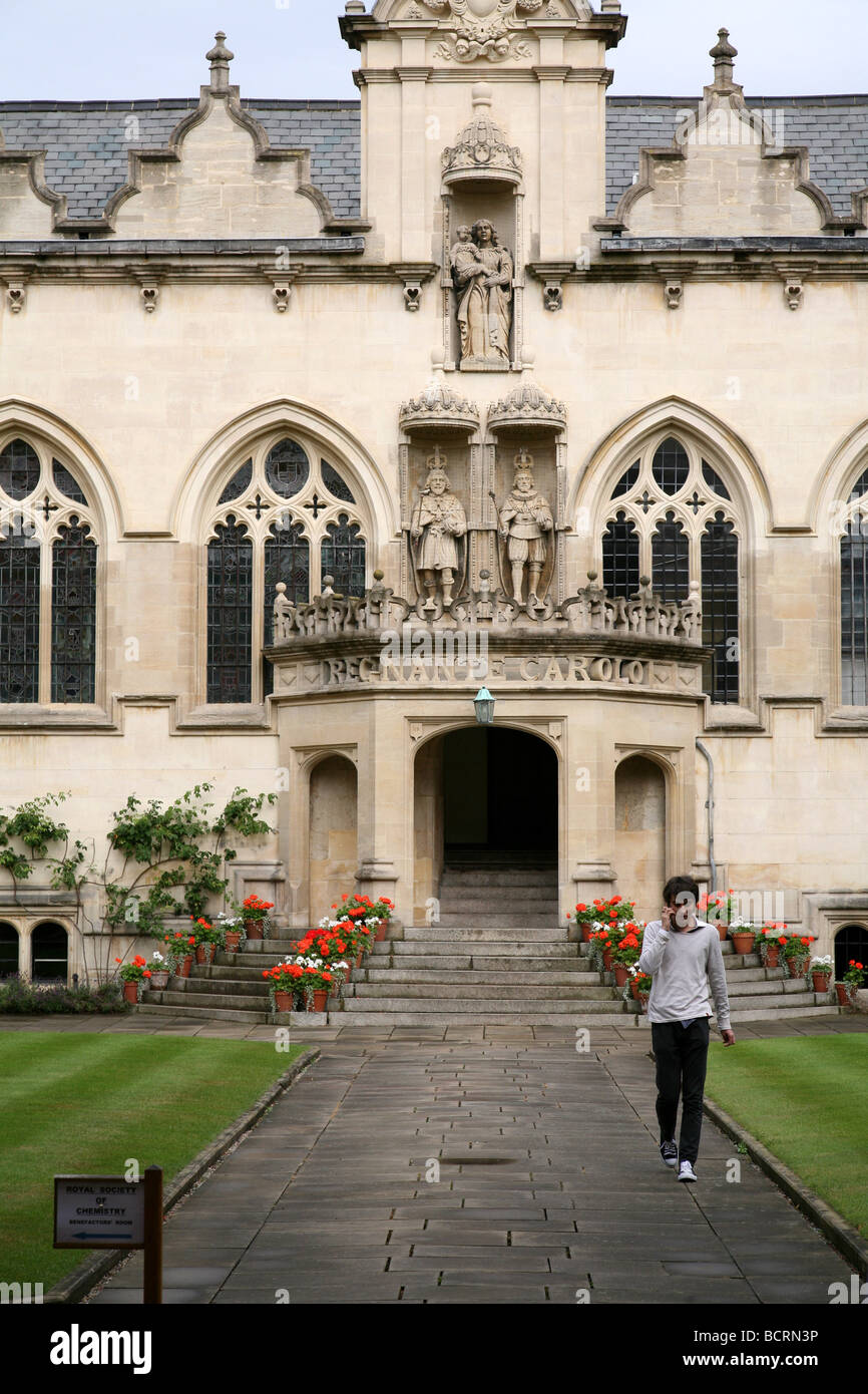 Oxford University Oriel College Courtyard Stock Photo