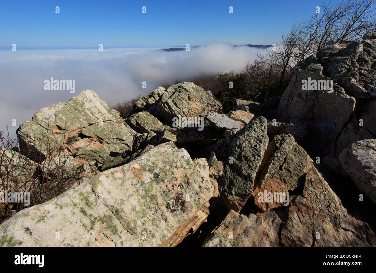 Winter rocks shenandoah national park hires stock photography and