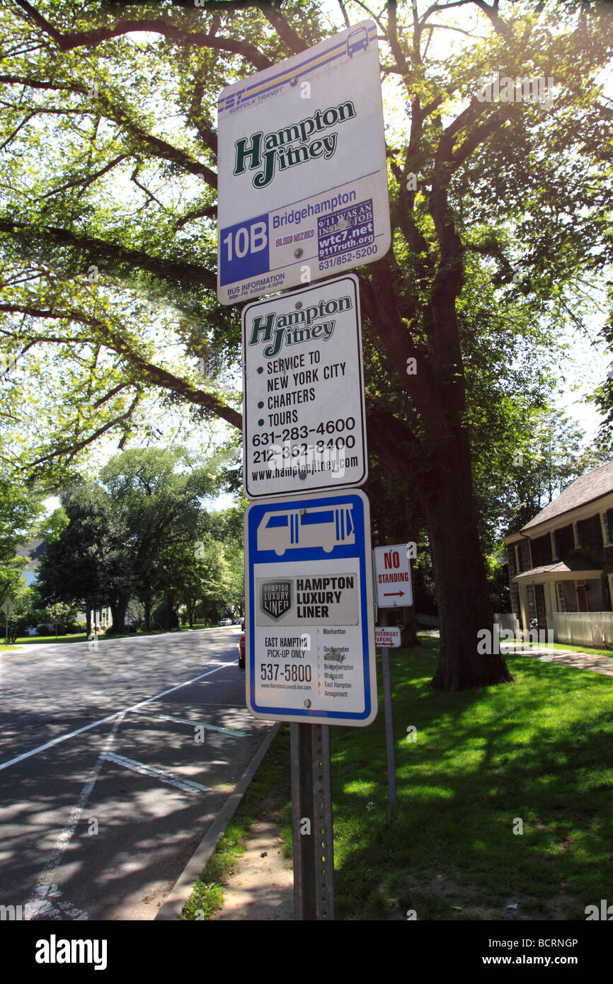Hampton jitney bus stop hires stock photography and images Alamy