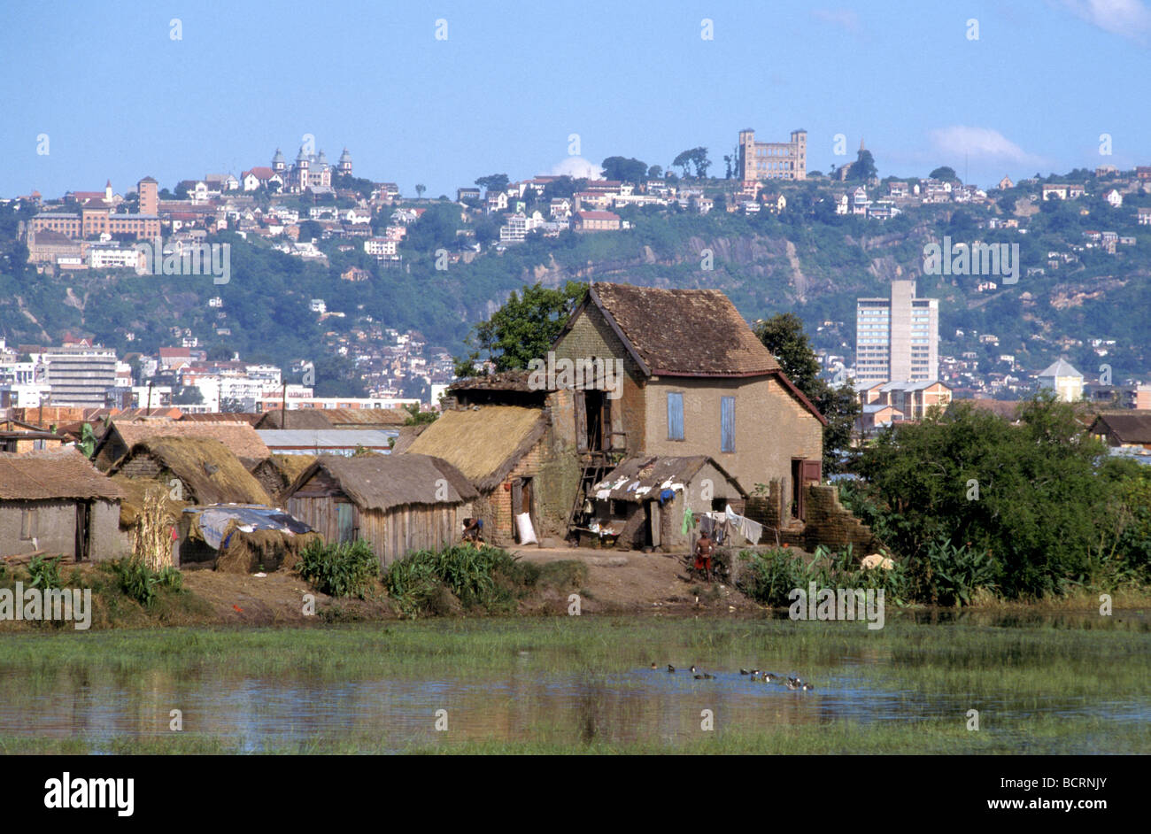 suburban house in antananarivo madagascar Stock Photo
