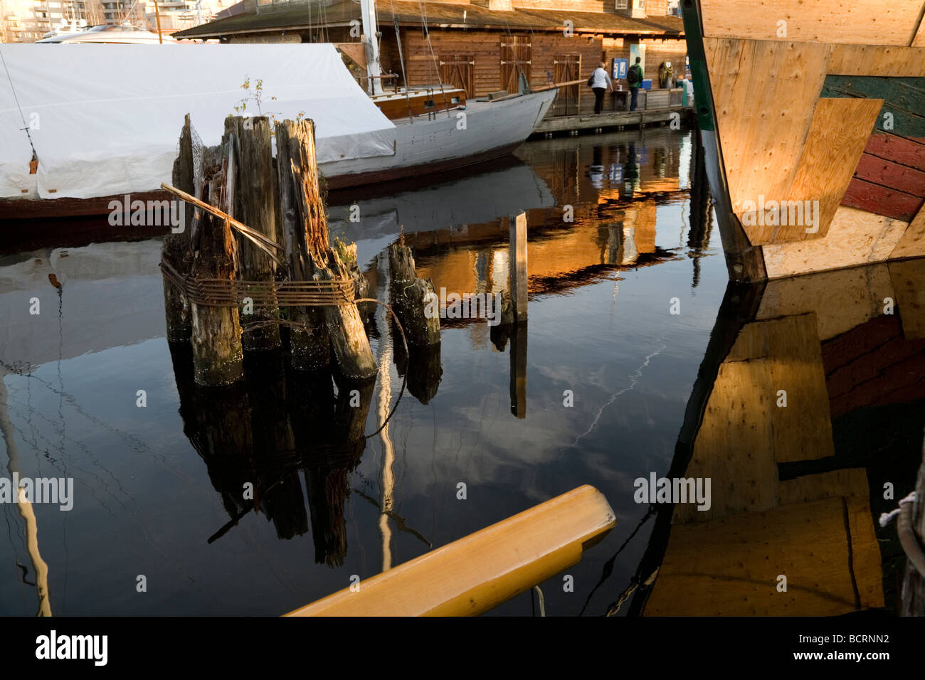 Center for Wooden Boats Lake Union Seattle Washington Stock Photo
