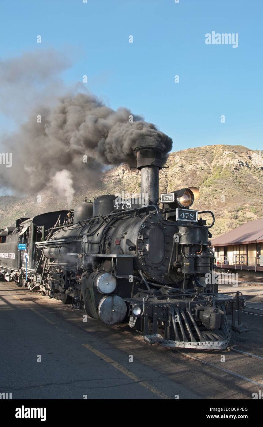 Colorado Durango The Durango Silverton Narrow Gauge Railroad steam ...
