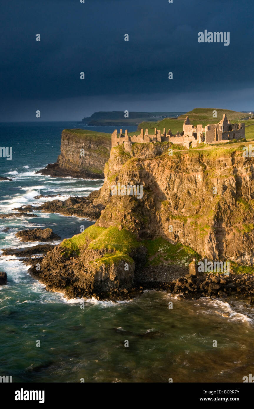 Dunluce Castle, Heritage Coast, County Antrim, Northern Ireland, UK Stock Photo