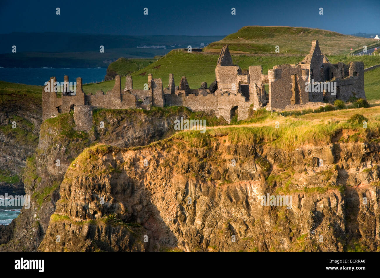 Dunluce Castle, Heritage Coast, County Antrim, Northern Ireland, UK Stock Photo