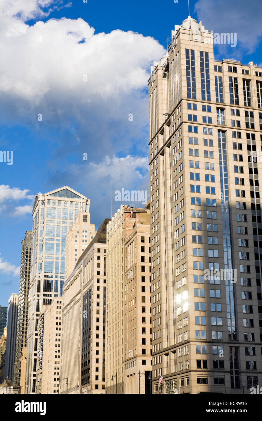 Buildings along Chicago River Stock Photo - Alamy
