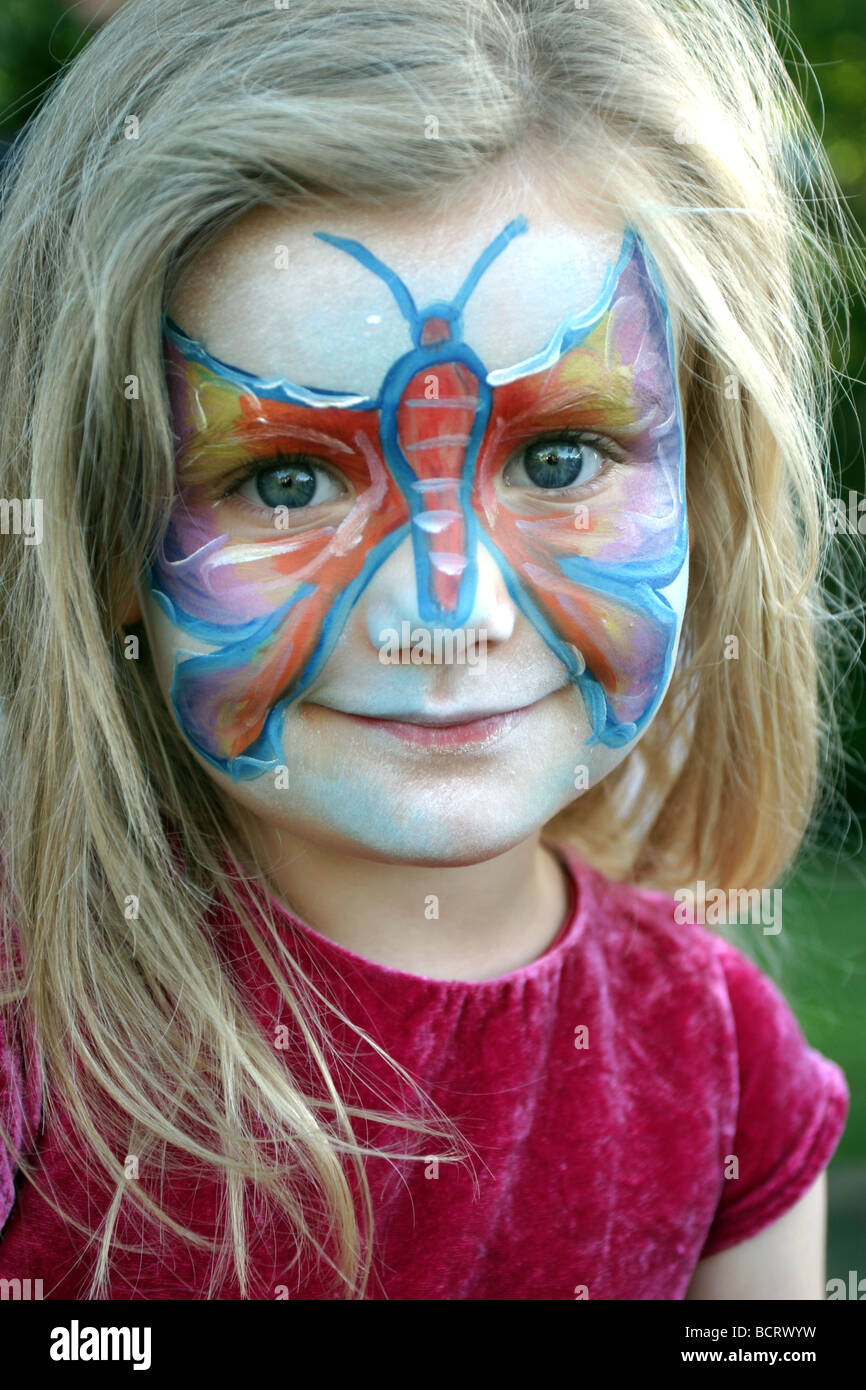 Butterfly Face Paint, Step by Step Project