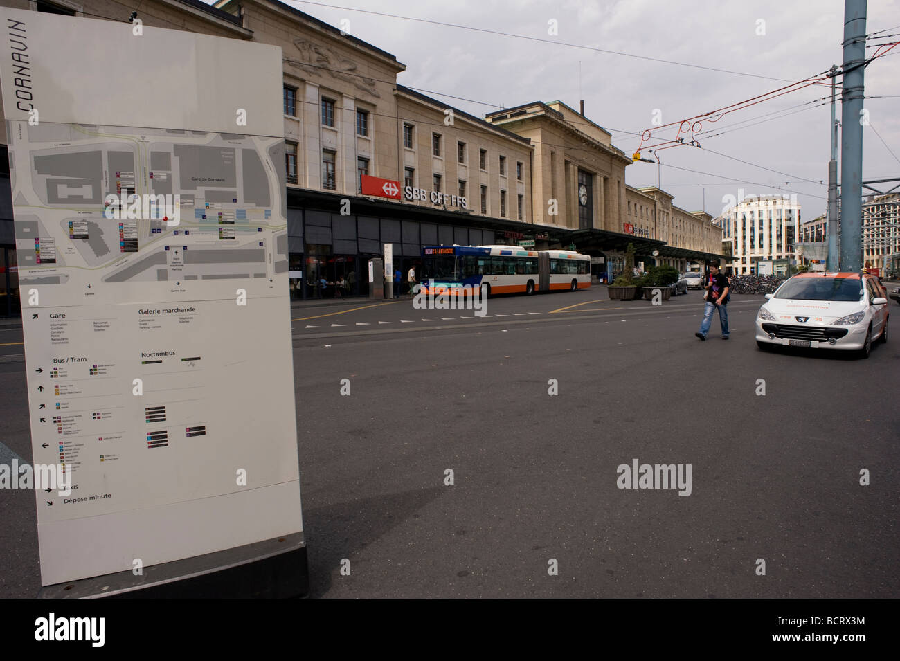 Geneva, Switzerland, Train station Stock Photo Alamy
