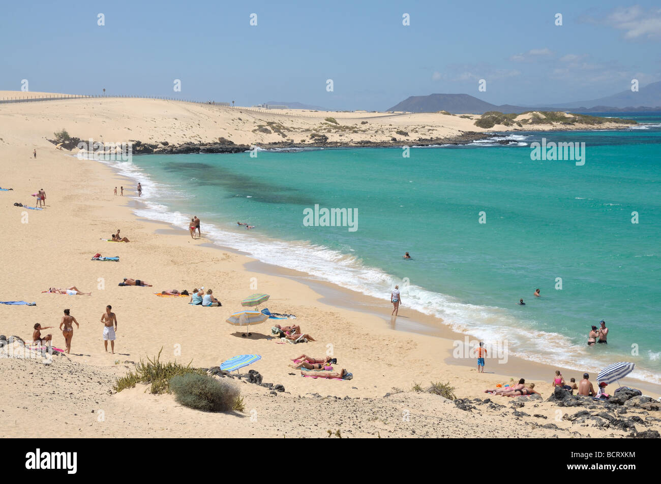 Beach near Corralejo, Canary Island Fuerteventura, Spain Stock Photo