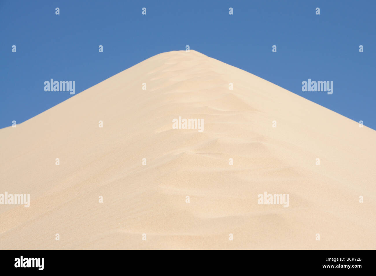 Sand dune on Canary Island Fuerteventura, Spain Stock Photo