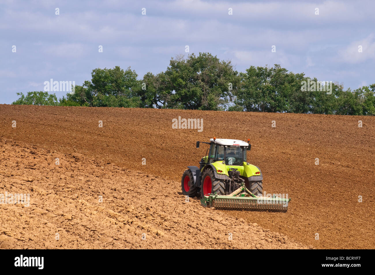 Farmer Harrowing His Field High Resolution Stock Photography and Images ...