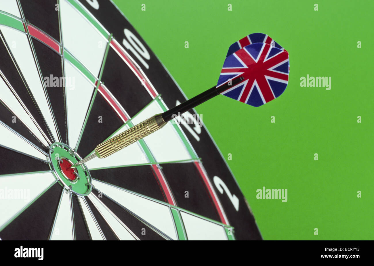 Dart board and bullseye Stock Photo Alamy