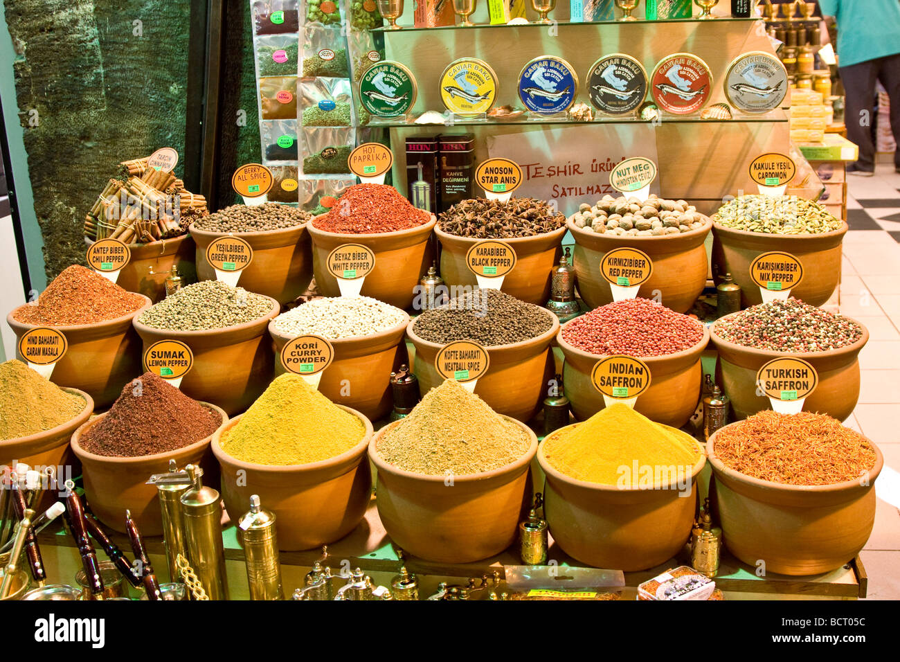 The Spice Bazaar, Istanbul, Turkey Stock Photo Alamy