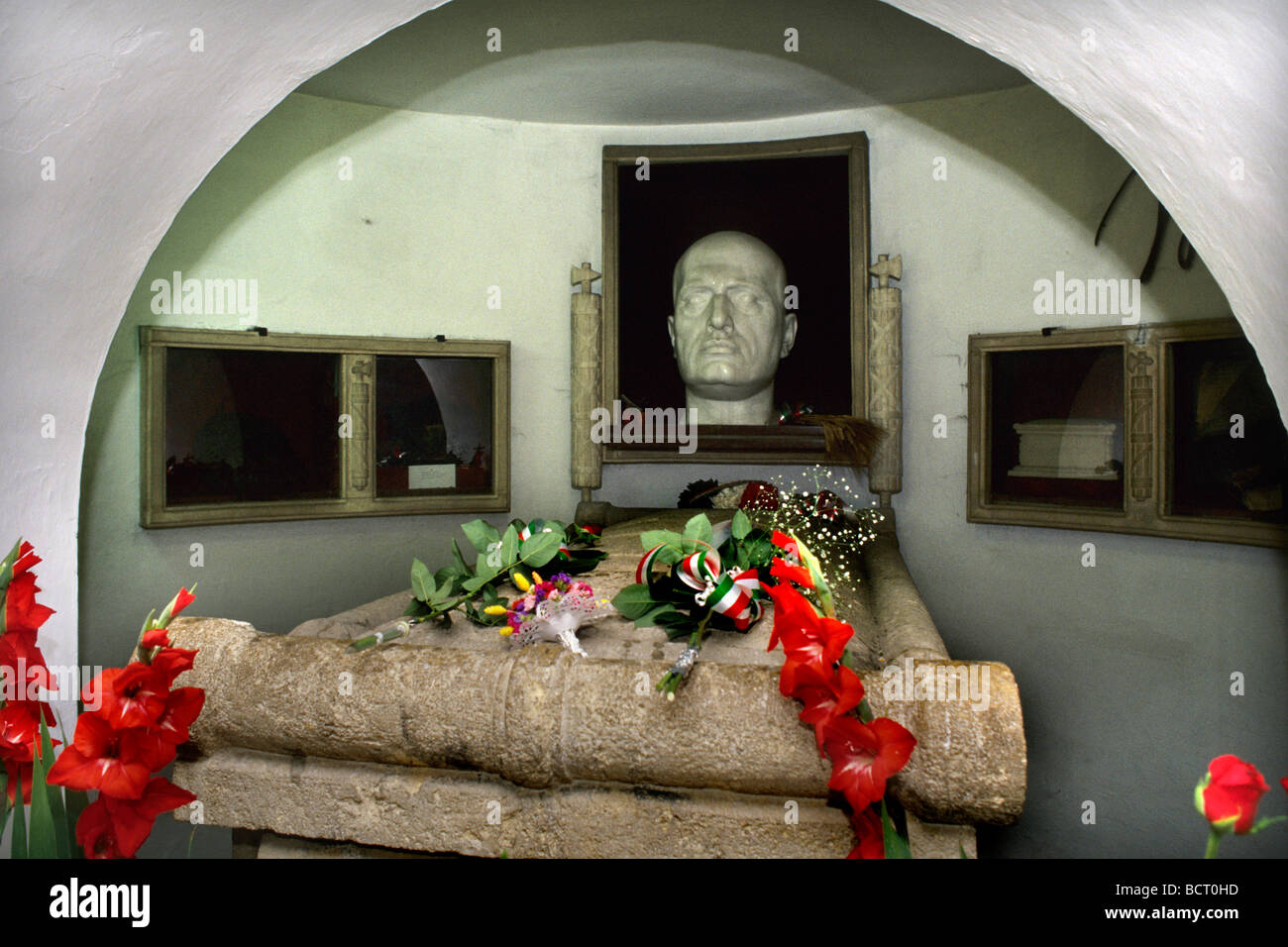 The tomb of Benito Mussolini to Predappio Forlì Italy Stock Photo