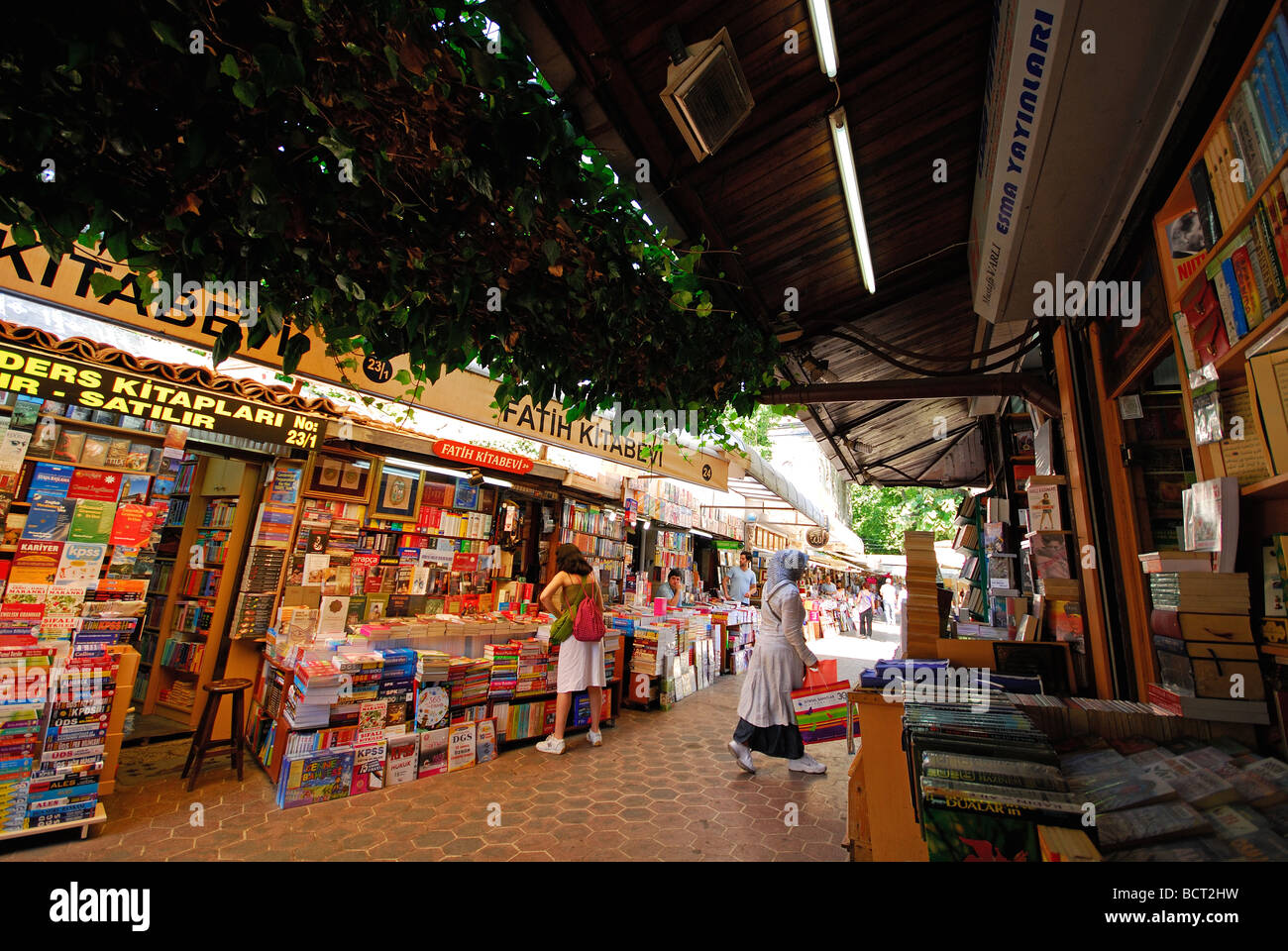 ISTANBUL, TURKEY. The book market at the Beyazit end of the Grand