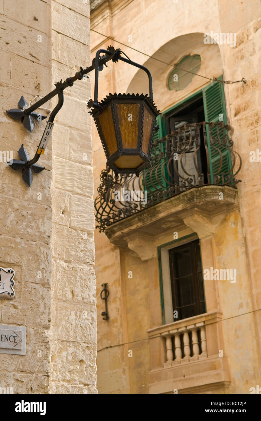 Traditional lantern Mdina Malta Stock Photo Alamy
