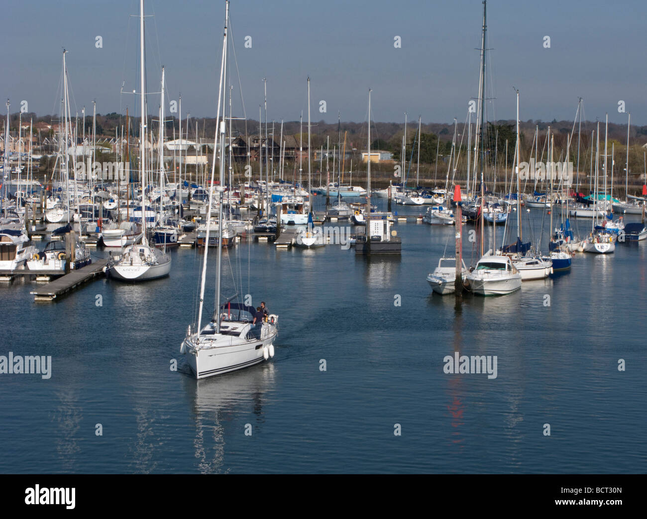 Lymington Marina, Hampshire, UK. Stock Photo