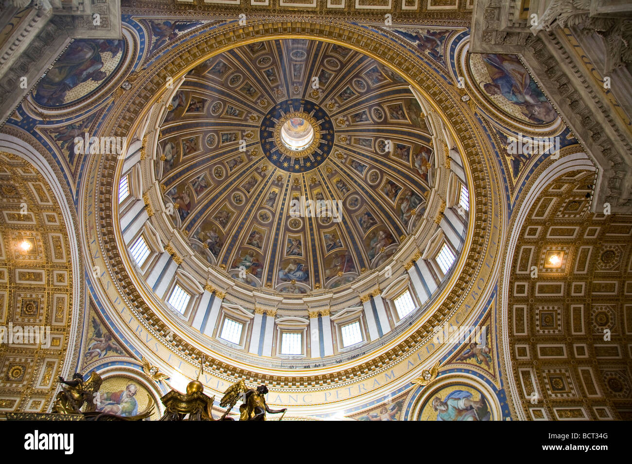 Saint Peter s basilica interior in Vatican Stock Photo - Alamy