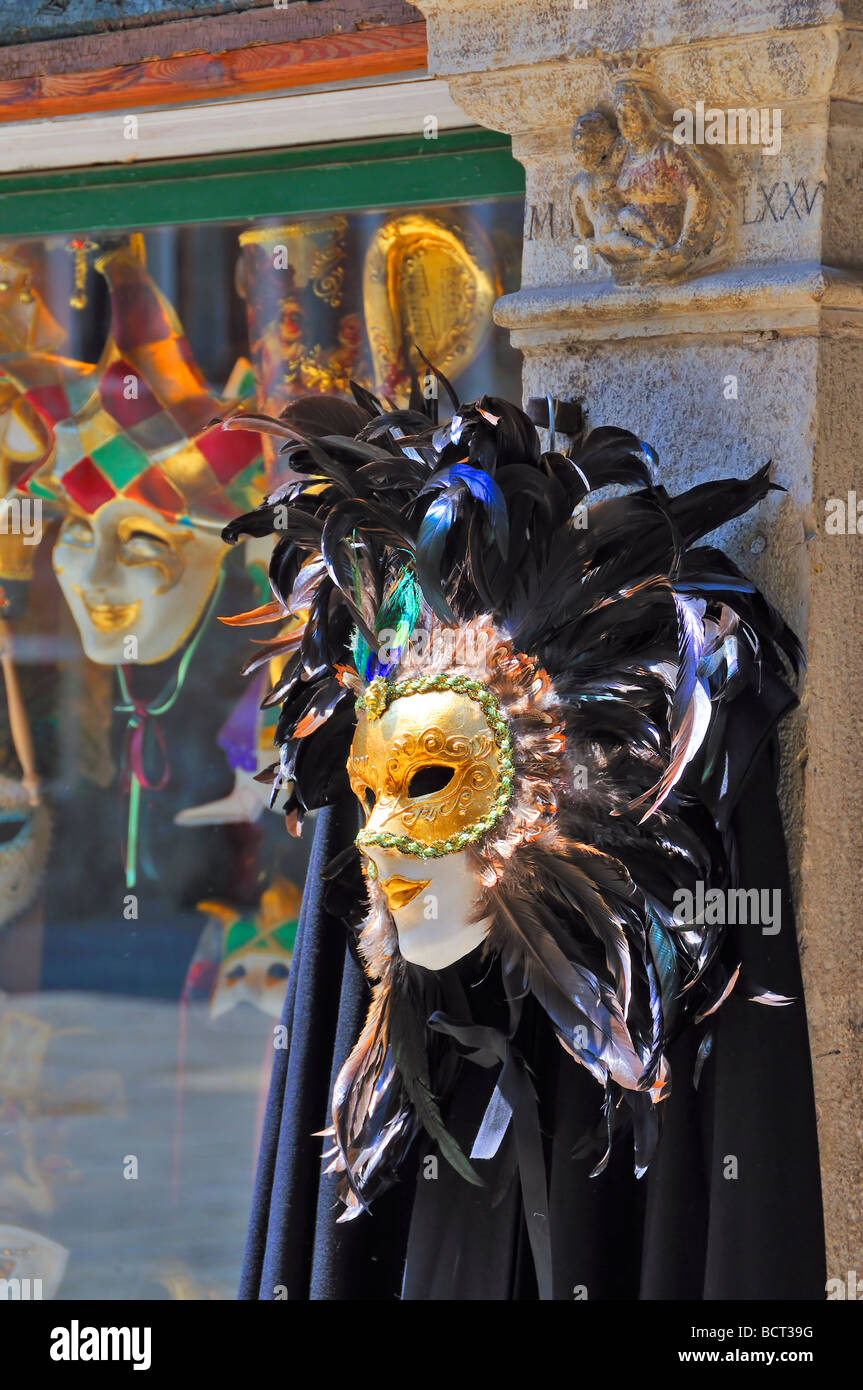 Venetian carnival mask, Venice, Veneto, Italy Stock Photo