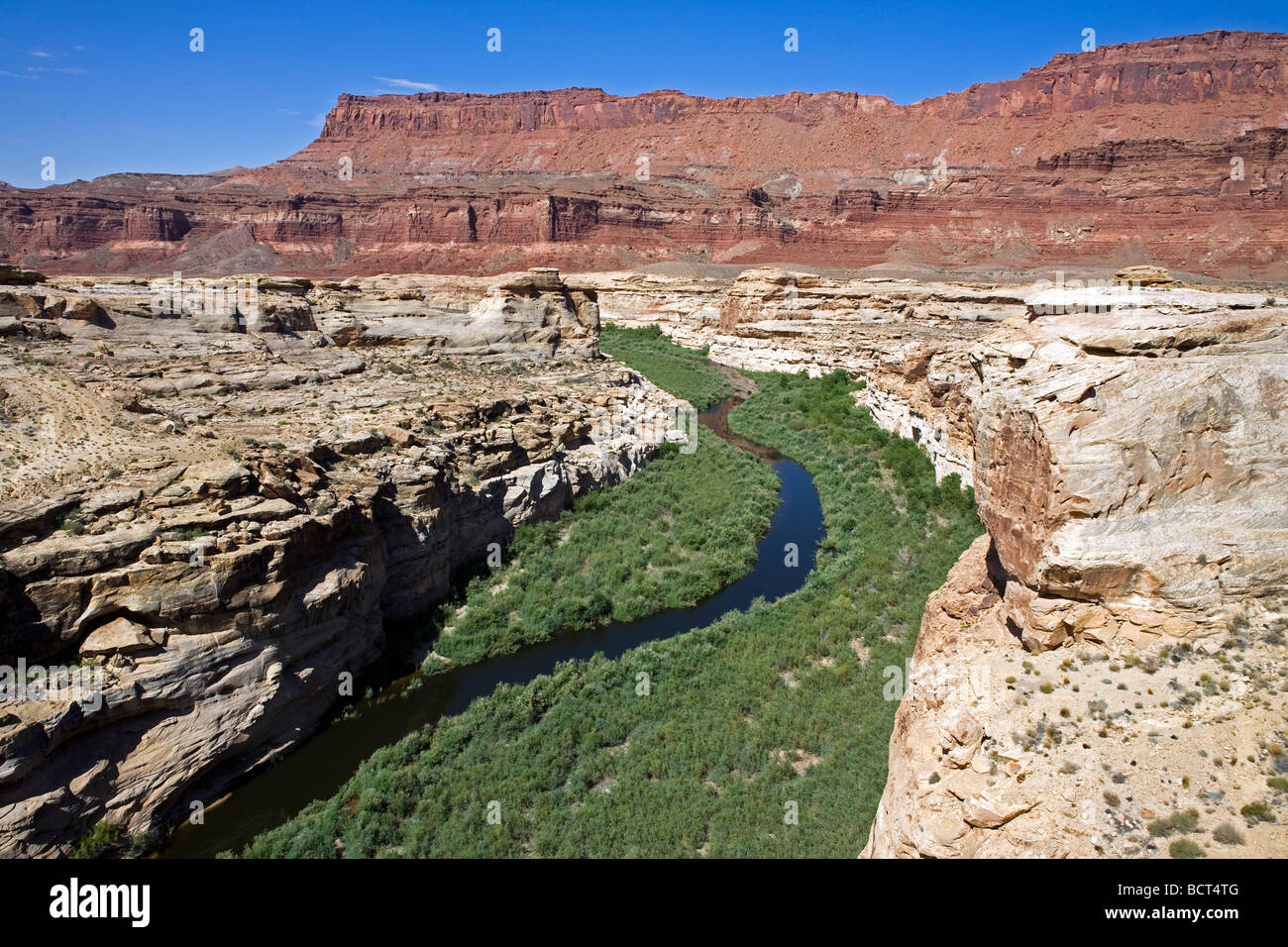 Dirty Devil River in the Glen Canyon National Recreation Area, Utah Stock Photo