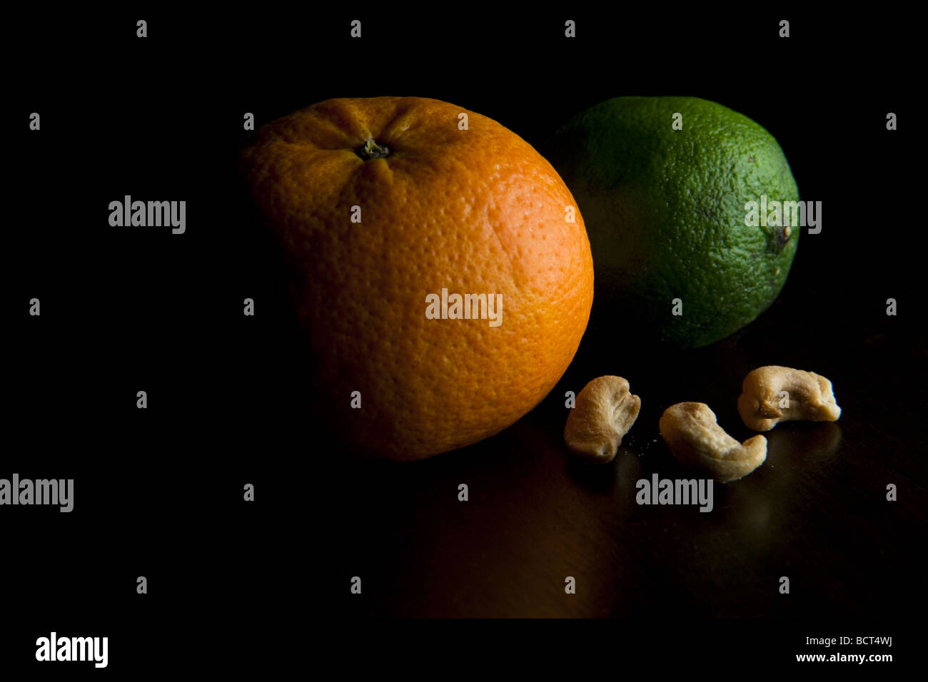 mandarin lime cashews Stock Photo Alamy