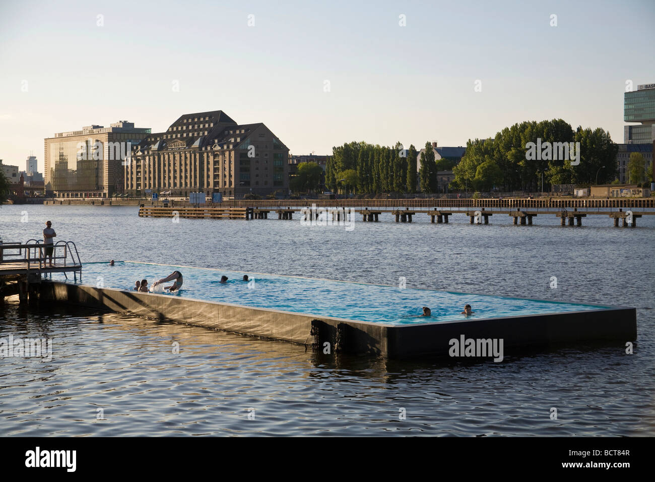 Spree pool floating swimming pool hi-res stock photography and images -  Alamy