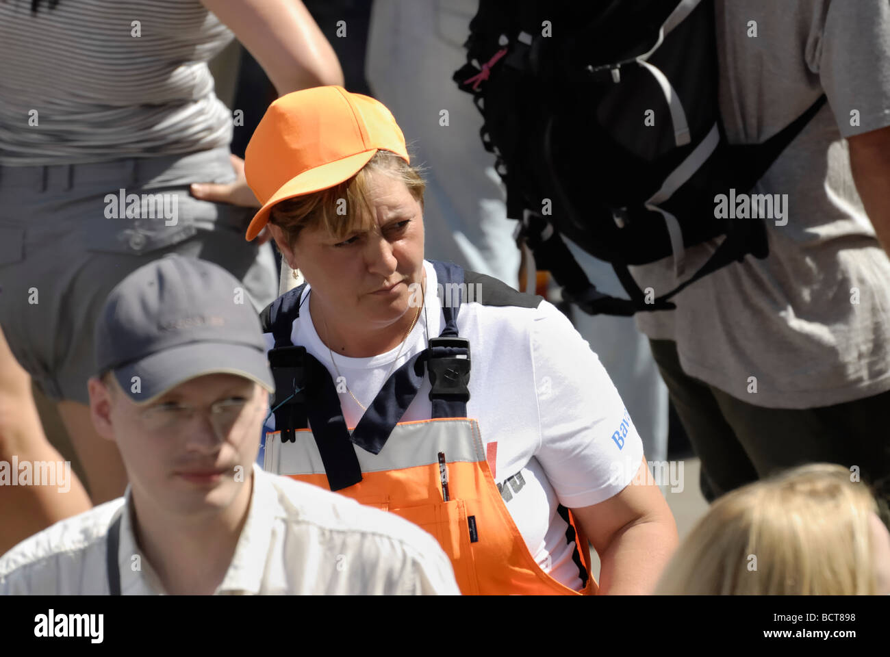 Woman in worker uniform hi-res stock photography and images - Alamy