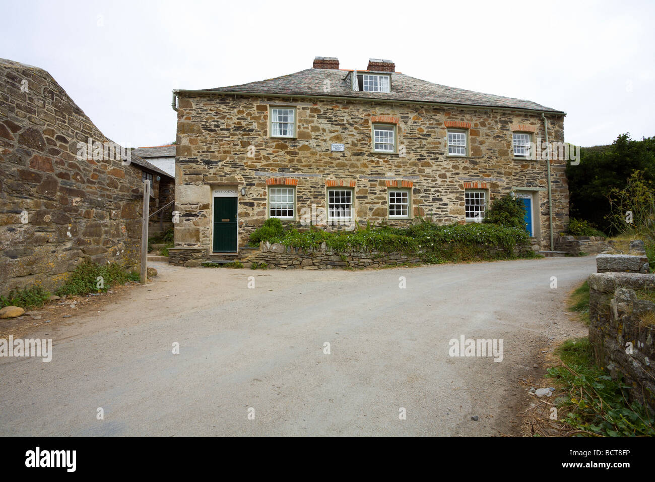 Guy S Cottage Nt At Port Quin North Cornwall Uk Stock Photo