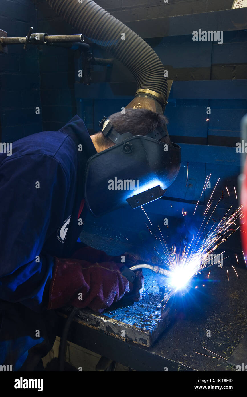 Arc welding Stock Photo