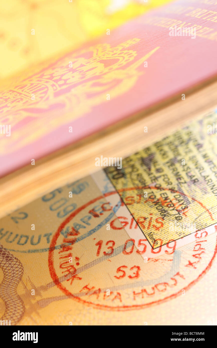 Passport stamp visa turkey hires stock photography and images Alamy