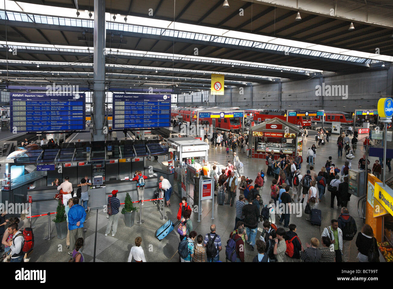 Central Railway Station Hall German Rail ICC Trains Traffic 