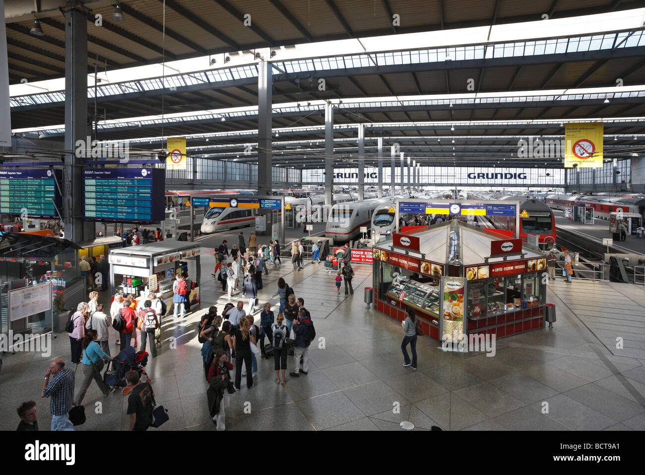 Central Railway Station Hall German Rail ICC Trains Traffic 