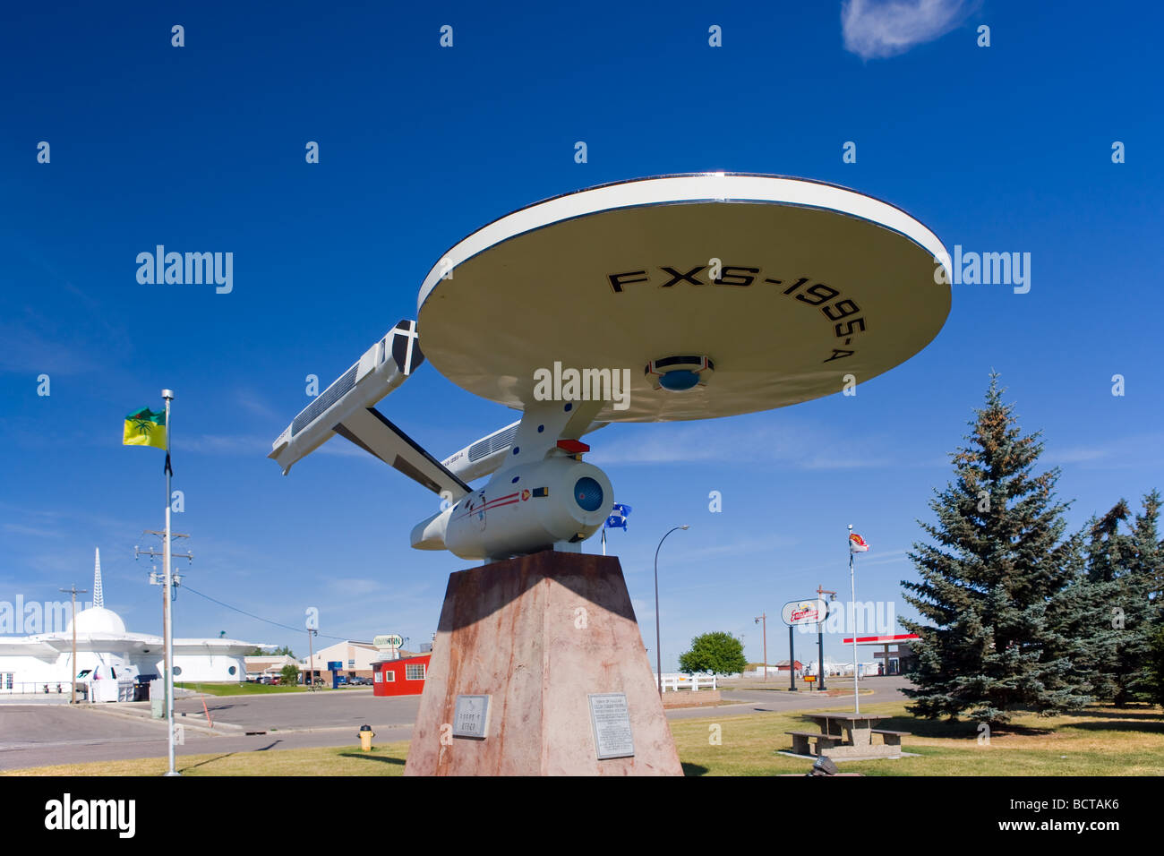Starship Enterprise at Vulcan Alberta Canada Stock Photo